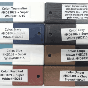 HDPE color swatches