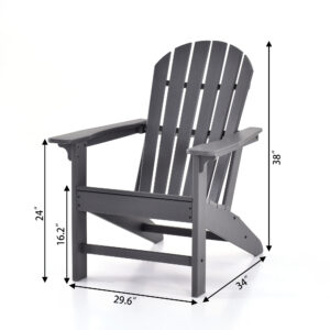 HDPE Adirondack sizes