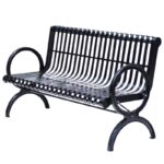 cast iron garden bench